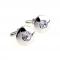 Silver Saucer Cut Crown Crystal Cufflinks 3.JPG